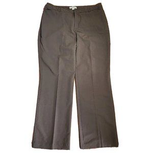 COLDWATER CREEK Solid All Brown Natural Fit Pants with Pockets Womens Size 14
